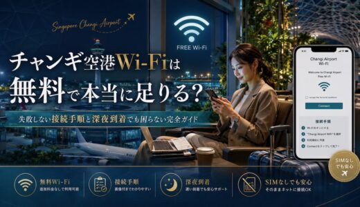 【2026年最新】チャンギ空港Wi-Fiは無料で本当に足りる？失敗しない接続手順と深夜到着でも困らない完全ガイド