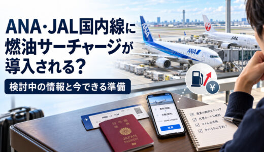 ANA・JAL国内線に燃油サーチャージが導入される？検討中の情報と今できる準備