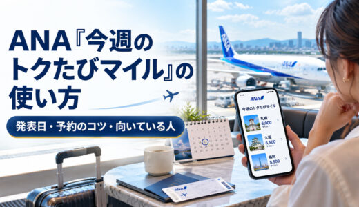 ANA「今週のトクたびマイル」の使い方｜発表日・予約のコツ・向いている人